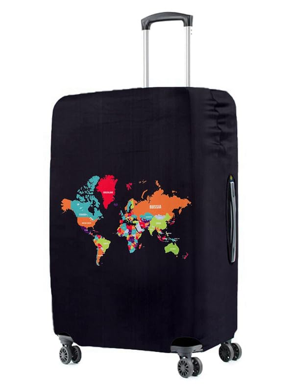 vybe lifestyles Wanderlust World Vybe Trolley Luggage Cover - S-picture-42
