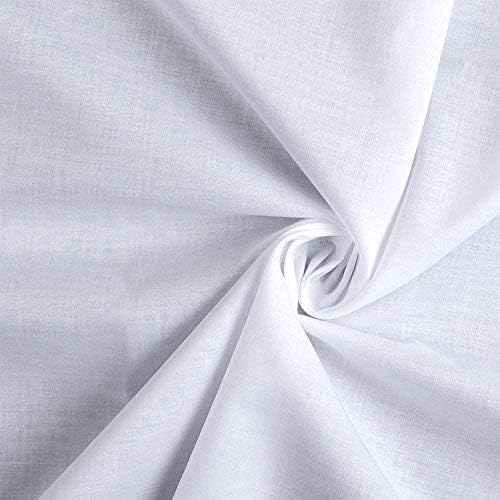 Barcelonetta | Cotton Lawn Fabric | Lining Fabric | 100% Cotton | Thin | 58" Wide | Sewing, Air Feel Layer | Cloth, Solid (White, 2 Yard)