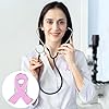 Générique Octobre Rose, Octobre Rose Accessoires 2025 Pins de Sensibilisation Au Cancer du Sein en Métal Pink Broche Élégante De Ruban pour les Activités Soutien Aux Soins des Femmes | #2