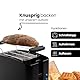 Clatronic® Toaster 2 Toastschlitze | Toaster mit Brötchenaufsatz | Toaster 2 Scheiben mit Liftfunktion | Toster mit Auftau- und Aufwärm-Funktion | für Brötchen und Toast | TA 3801 schwarz