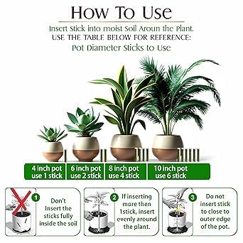 Image of Devender Plant Food Sticks for Indoor & Outdoor Plants, Natural Growth Booster, 40 Pieces