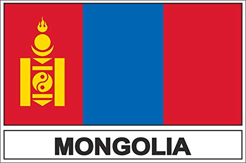 Akachafactory Autocollant Sticker Drapeau MN Mongolie