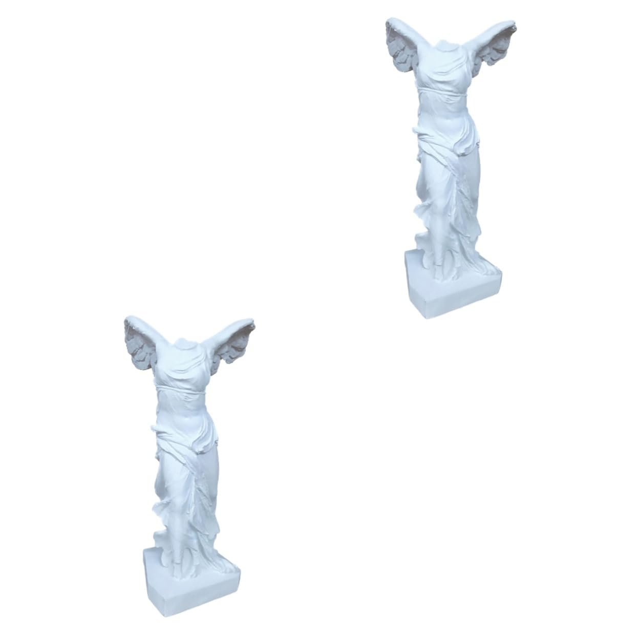 Alipis 2 Piezas Estatua Escultura de Mujer Figuras griegas en Miniatura Escultura de la decoración esculpido Exquisito Adorno Artesanal Manualidades Decorativas de Mesa Resina