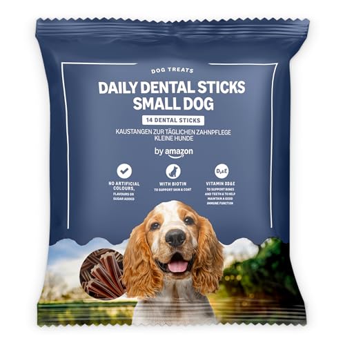 by Amazon - Kaustangen zur Täglichen Zahnpflege - Kleine Hunde, 220g