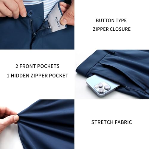 Image of M MAELREG Golf Pants Men Quick Dry - 30 inch /32 inch /34 inch Stretch Lightweight 5 Pockets Water-Resistant Casual Mens Dress Pants