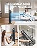 Dreo 28dB Silent Tower Fan, 25 ft/s Velocity Electric Cooling Fan with Remote, 90° Oscillating 4 Speeds 4 Modes 8H Timer LED Display, Quiet Standing Bladeless Floor Fans for Bedroom, Nomad One, Black #5