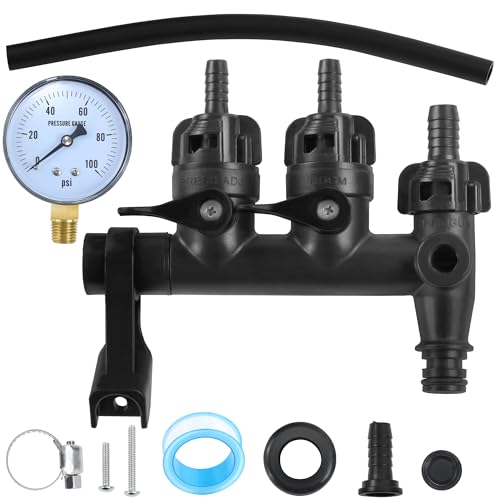 SFAED Sprayer Manifold Kit(Replace for 7771967) Compatible with Fimco Current and Previous Sprayers Leak-Proof with Quick Connect and Integrated Shut-Off Valves (9.8)
