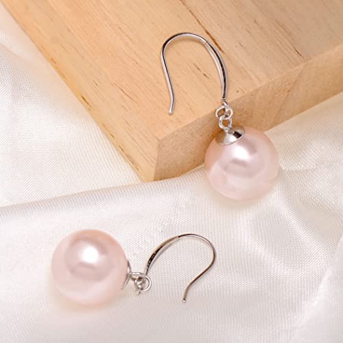 Paialco 925 Sterling Silver Simulated Faux Pearl Earrings Dangle Balls4