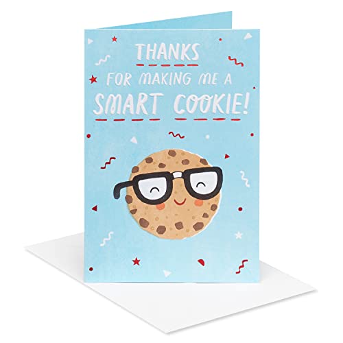 American Greetings Funny Teacher Appreciation Thank You Card for Teacher (Smart Cookie)