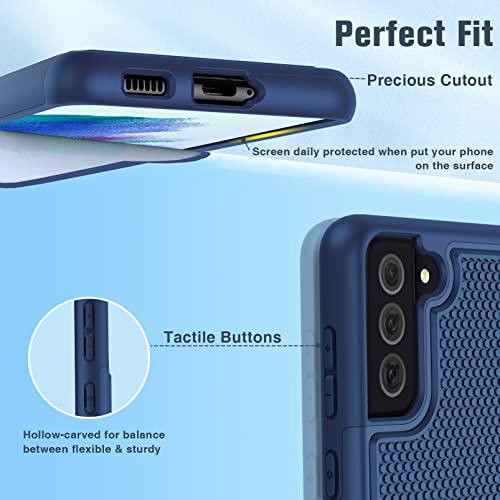 Jxvm BINGHEXIN For Samsung Galaxy S21 Fe Case: Dual Layer Protective Heavy Duty Cell Phone Cover Shockproof Rugged thumb #6