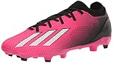 adidas Unisex X SPEEDPORTAL.3 Firm Ground Soccer Shoe, Team Shock Pink/Zero Metallic/Black, 6.5 US M