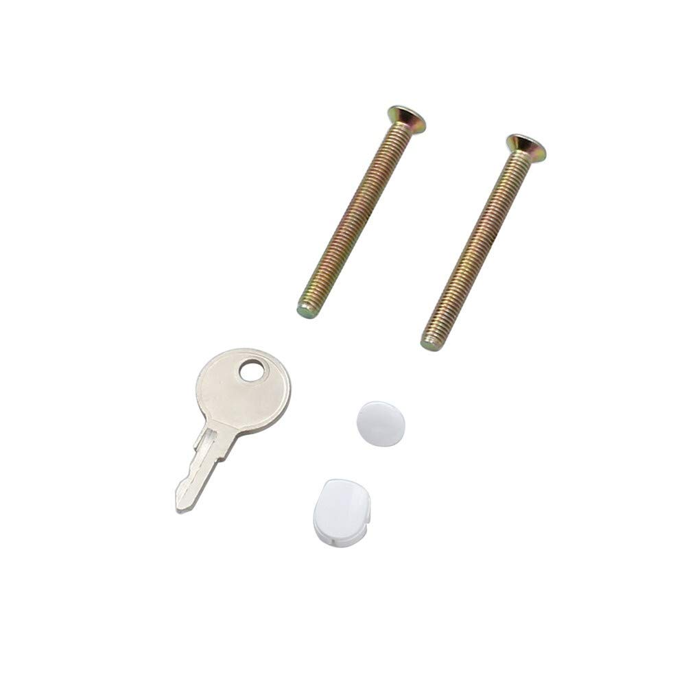 Hardware per armadietti Accessori per serrature 10 pezzi Finestra serratura a maniglia chiave universale bianco finestra incorporata di maniglia di blocco doppio vetro Lunghezza del pozzo 40 millimetr