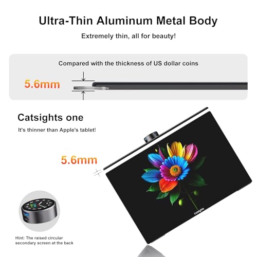 Image of Portable Monitor Touchscreen Drawing Tablet with 13.3 inch 2.5K screen and 4096 Levels of Pressure Sensitivity Stylus, USB-C Plug & Play 1500:1 contrast Laptop Screen Extender for Mac Laptop PC with Stand