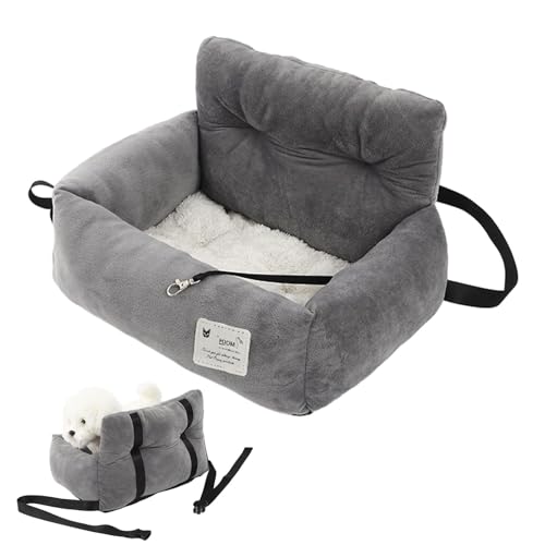 Hunde Autositz Für Kleine/Mittlere Hunde Wasserdichter Und Waschbarer Hunde Autositz Hundesitz Auto Rückbank Hundebett Auto Hundekorb Ansteckbare Leine Für Autositz Hund