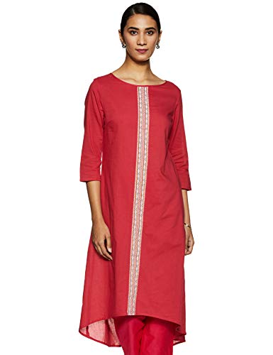 Image of Amazon Brand - Myx Women's Cotton A-Line Kurta
