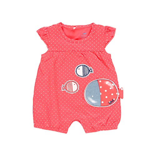 Pelele Bébé fille - 100 % coton - Organique - Manches courtes - Combinaison d'été - Pyjama pour dormir - Vêtement cadeau - Pour bébé de 0 mois à 18 mois, Imprimé mini taupe, 2 ans Cover