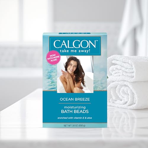 Calgon Ultra-Moisturizing Bath Beads, Ocean Breeze, 30 Ounce - Thumbnail 6