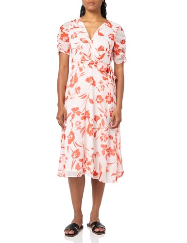 Image of DKNY Women's Sleeveless Side Drape Midi Dress