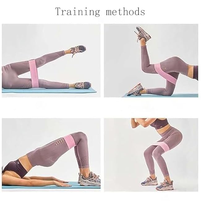Resistance Bands, Exercise Workout Bands for Women and Men, 3 Set of Stretch Bands for Booty Legs, Pilates Flexbands
