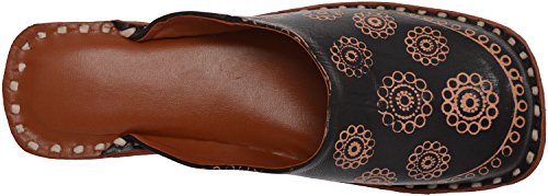 Image of Girls' Black Leather Jutties