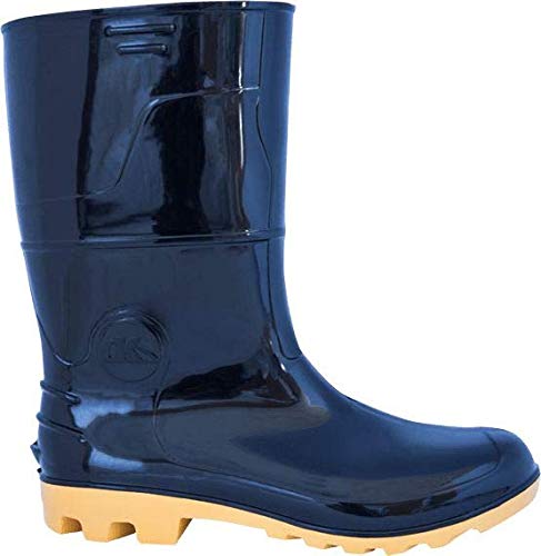 BOTA PVC CANO MEDIO S/FORRO PT/AM KADESH PA16307SF