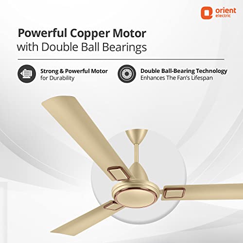 Image of Orient Electric 1200 mm Falcon 425 Deco Ceiling Fan (Royal Manioca)