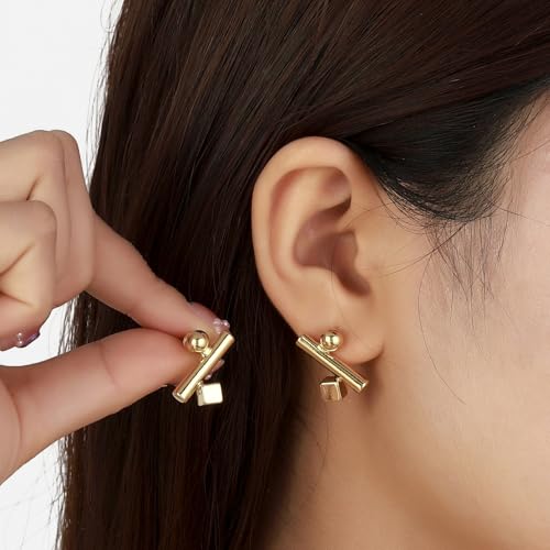 Image of SALTY Anti Tarnish Heart of Rouge Studs Earrings Set for Women | Stylish Fashion Jewellery | Accessories for Girls | Minimal Jewelry | Ideal for Gifting | Gift for Diwali, Christmas, Marriage, Birthday