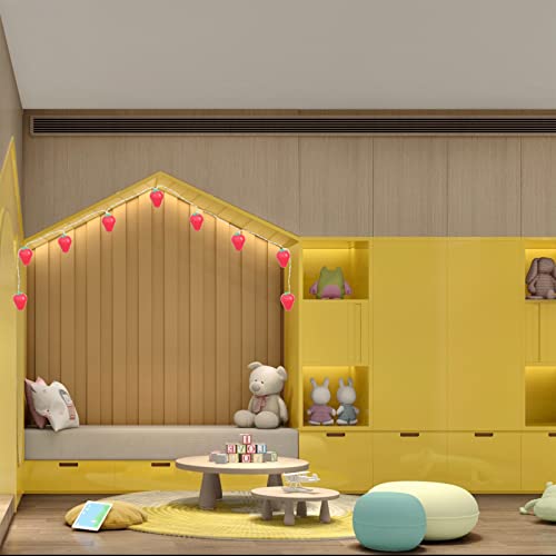 ABOOFAN Morango Modeling String Light Creative Kids Room Light Strap Chic LED Lâmpada