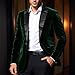 Corduroy Blazer for Men Classic Lapel Casual Open Front Suit Jacket Fashion Tuxedo Jackets for Wedding Prom Party Army Green