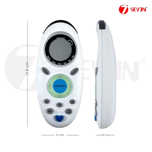 Image of 7SEVEN Compatible Onida AC Remote ZH /TX-02 Model 143 1 1.5 2 Ton Split and Window Air Conditioner - Match Exactly with Existing Onida ac Remote Control