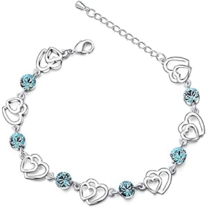 Cosie Lily Regalos Originales Para Mujer Pulsera Mujer Plata de Ley 925,Pulsera Amor Pulsera Amistad,Regalo CumpleaÃ±os Mujer Dia de La Madre Regalos