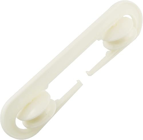 Miniatura 4 de HJGarden Polea de plástico de separación de cuerda de alambre de cuerda, accesorios de tendedero para cargas pesadas y tendedero largo, color blanco