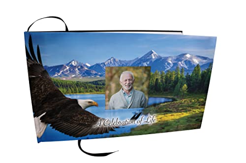 Image of Eagle Celebration of Life Funeral Guest Book for Memorial Service