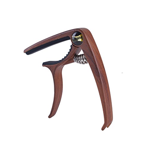 Nuzamas Lot de 2 guitare Capotastos, pont Extracteur de goujons, EN Alliage de zinc Capo, pour guitare acoustique et électrique, ukulélé – Une seule main Trigger Style - Les Beatles, Paul McCartney, John Lennon, RIngo Starr, George Harrison Nuzamas Lot de 2 guitare Capotastos, pont Extracteur de goujons, EN Alliage de zinc Capo, pour guitare acoustique et électrique, ukulélé – Une seule main Trigger Style – Image 4