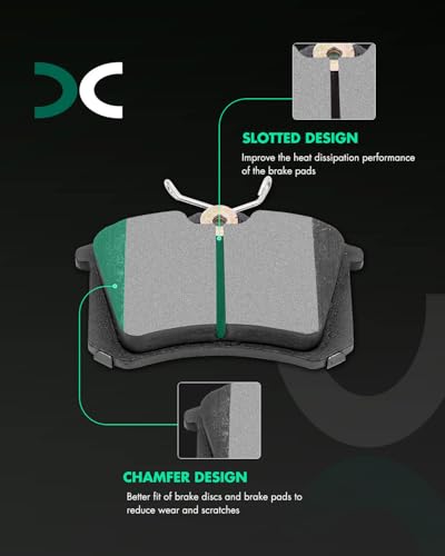 Image of SCITOO D340 D840 Front Rear Ceramic Brake Pads Sets Fit For Audi A4 1999-2005,For Audi A4 Quattro 1999-2005,For Audi A6 2000-2004,For Audi A6 Quattro 2000-2004,For Volkswagen For Passat 1990-2005