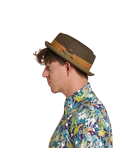Chapeau Porkpie Rico DASMARCA en paille d'été : restez au frais avec style sans transpirer