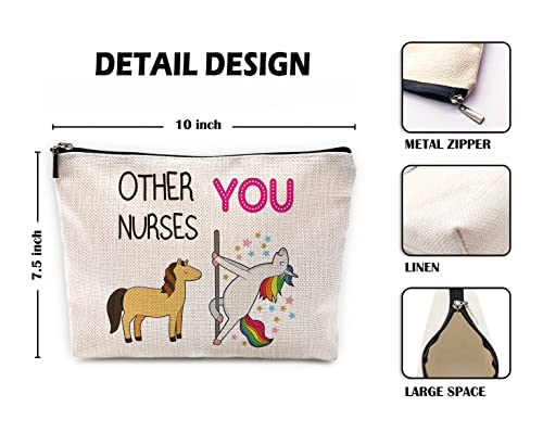 Sufamb Funny Other Nurses and You Makeup Bag,Nurse Nursing Cosmetic Pouch for Women,Nurse Gifts for Nursing Student,Nurses Week Gifts,Nurse Graduation Birthday Gifts for Her,Nurse Gifts from Patient2
