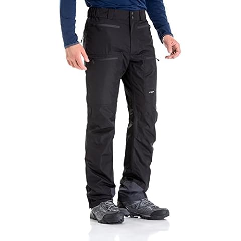 TRAILSIDE SUPPLY CO. Mens-Ski-Snow-Snowboard-Pants, Wind/Waterproof, Insulated, L, Black Cover