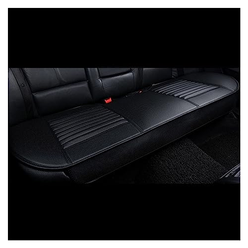 Housses de siège de voiture premium en cuir artificiel noir et finitions soignées