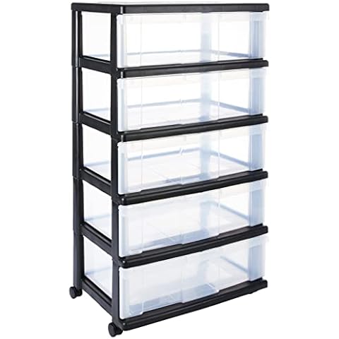 Iris Ohyama, Grande torre de Almacenamiento, 3 cajones de 34 Lcon ruedas Cover