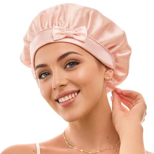Bonnet de nuit en soie pour femme Golden Star Beauty pour une routine du soir cocooning