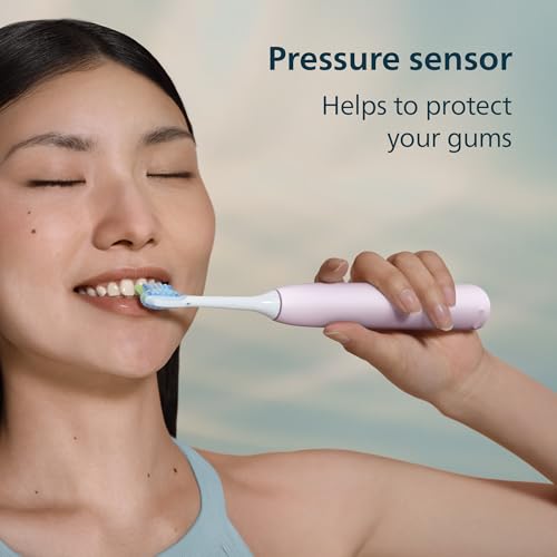 Image of Philips Sonicare 5900 Series Electric Toothbrush, Pressure Sensor, 6 Brushing Settings, SmarTimer, BrushPacer, 21-day Runtime, Gentle Professional-Clean Feel, for Sensitive Gums, Light Pink, HX7132 /02