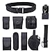 abcGoodefg 10 in 1 Black Utility Belt Tactical Police Security Belts with Pouch Men/Women Law Enforcement Duty Belt for Costume Hunting Game Belts & Bags (10 PCS, Black)
