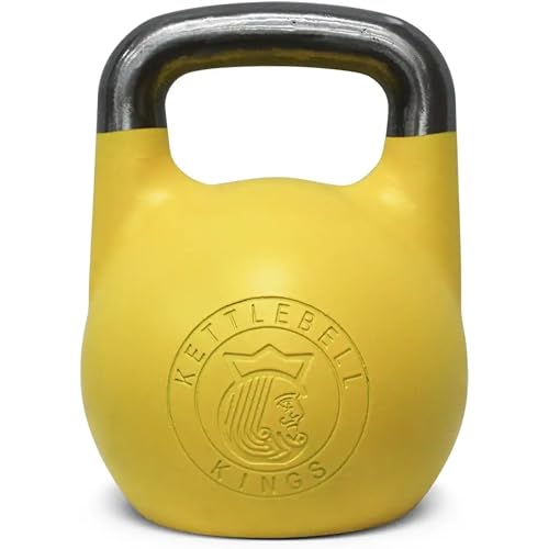 Kettlebell Kings Competition Kettlebells Weight - 33mm handle - 8 KG - Hand weights Workout Gym Equipment and Strength training sets for Women and Men - Weights set for Home Gym - 4-32KG by Kettlebell Kings - Used condition - US$93.65