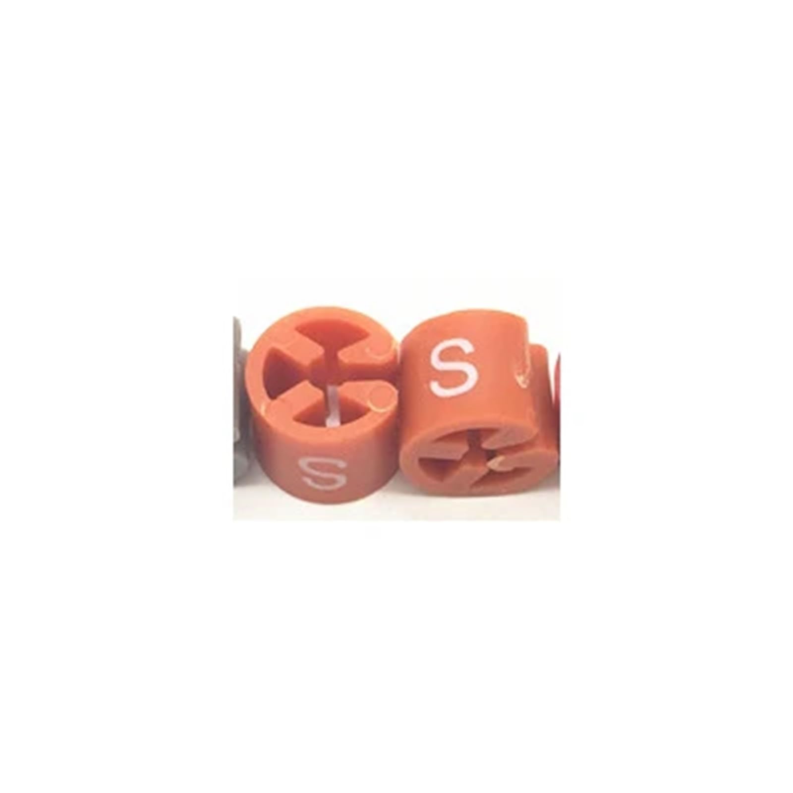 Clothes Hanger Size Markers 200PCS/BAG Plastic Size Markers for Hanger Tags Cube Clothes Hanger Accessories Snap-on Label Marked Circle Marker(S)