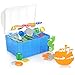 com-four® Juguetes de Buceo de 28 Piezas - Juguetes de Piscina para niños - Juguetes de Buceo para Piscina, bañera, Playa (28 Piezas - Cofre del Tesoro)