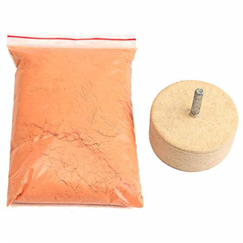 Ceroxid-Polierpulver 8Oz 230G mit 2 Zoll-Filz-Polierscheibe
