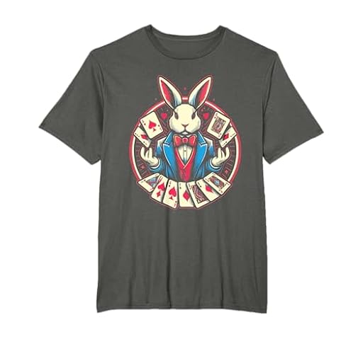 Sombrero de conejo varita mago cartas trucos de magia ilusionista Camiseta | Ya disponible en tu tienda friki favorita! En mundofriki.es!