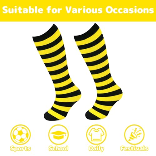 Image of Olreco 1 Pack Toddler Kids Youth Soccer Socks Girls Boys Baseball Socks Youth Knee High Softball Football Accessories Cotton