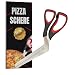 Produktbild Raafi Lebensmittelecht Scharf Pizzaschere zum Schneiden von Pizza wie ein Profi, ohne den Belag zu entfernen. Pizzaschere Spülmaschinenfest.Weicher Griff und multifunktionale Küchenschere 27 cm lang